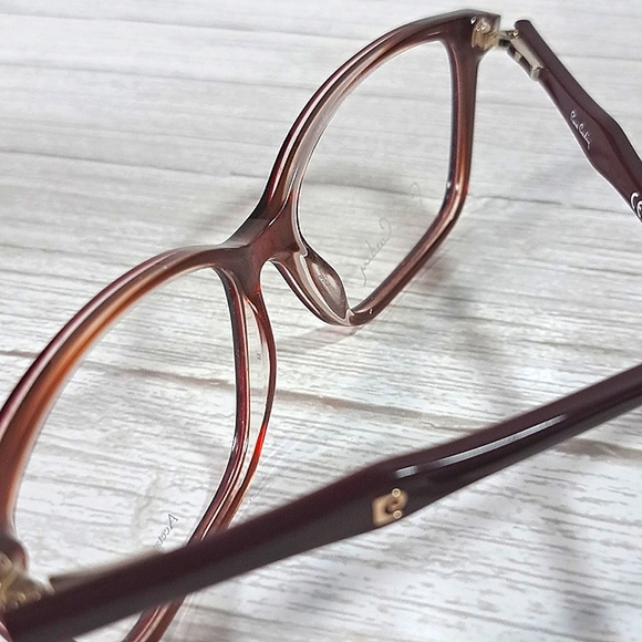 NEW Rx'able PIERRE CARDIN Eyeglass Frame 55-15-135, red/wine, glasses business - Picture 4 of 5